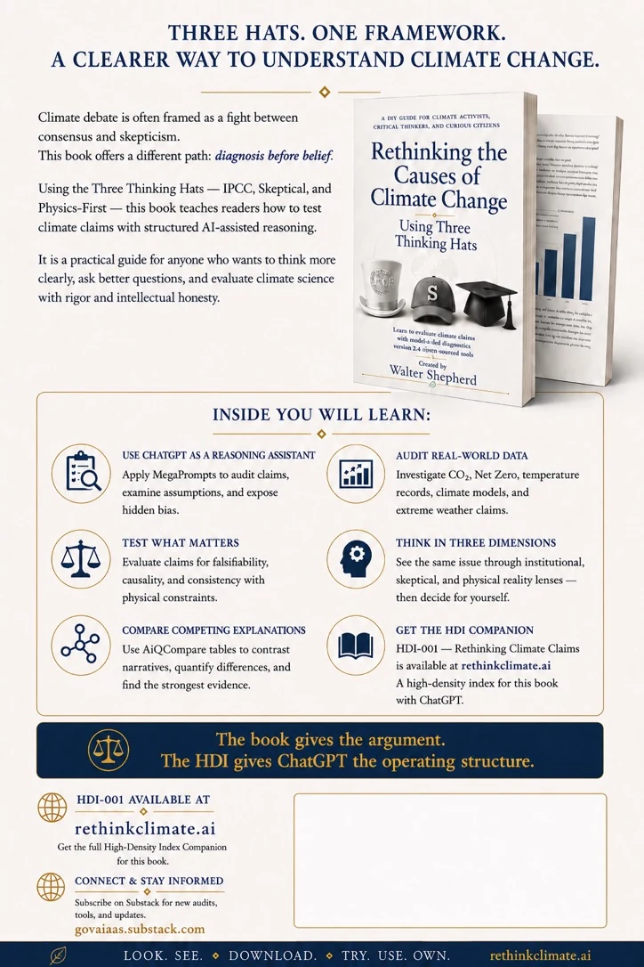 Rethinking the Causes of Climate Change companion book infographic